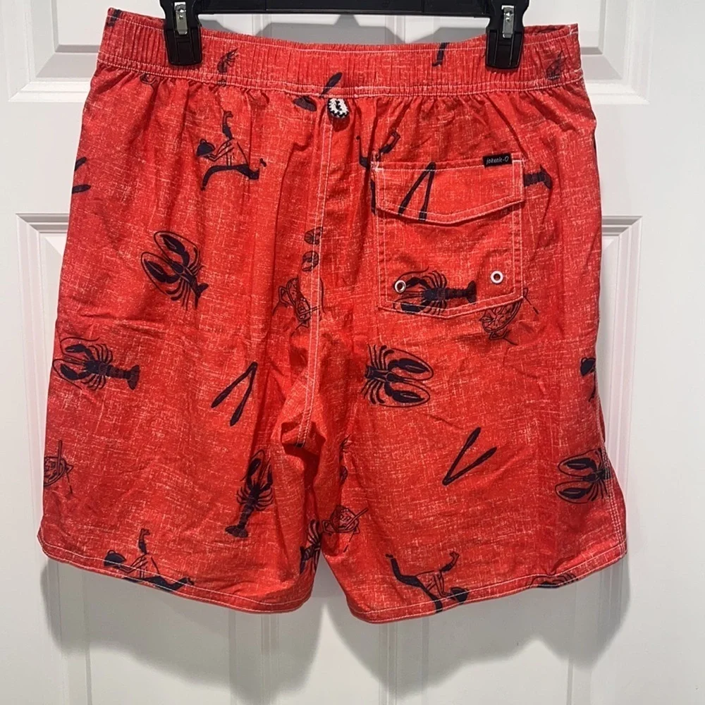 Johnnie-O Brisbane Malibu Red Swim Trunks board shorts Men’s M